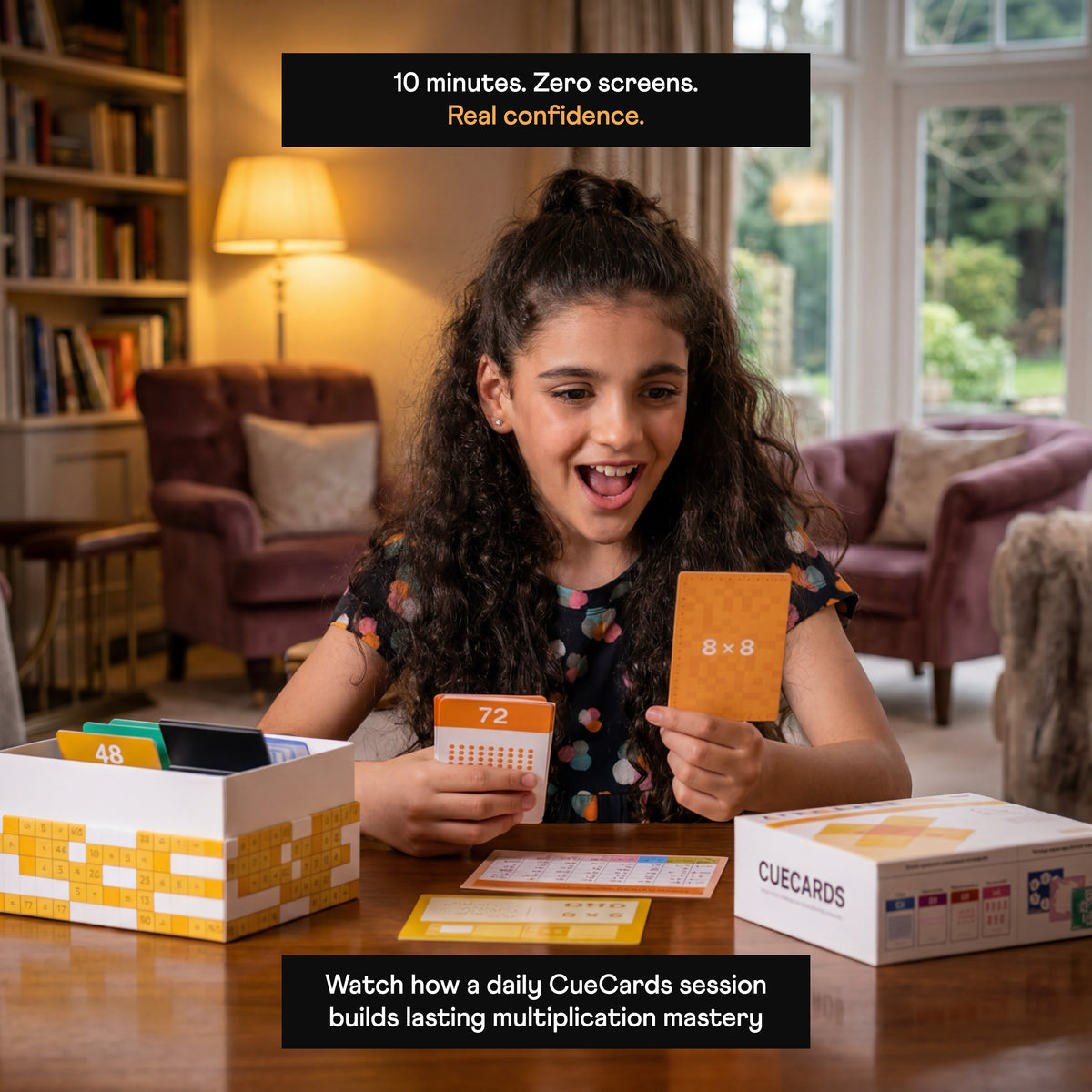 CueCards Addition & Subtraction Flashcards | 240 Cards | Within 20 | Science-Backed | Ages 6+ — view 4